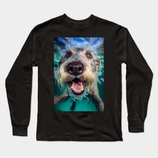 Dogs in Water #10 Long Sleeve T-Shirt